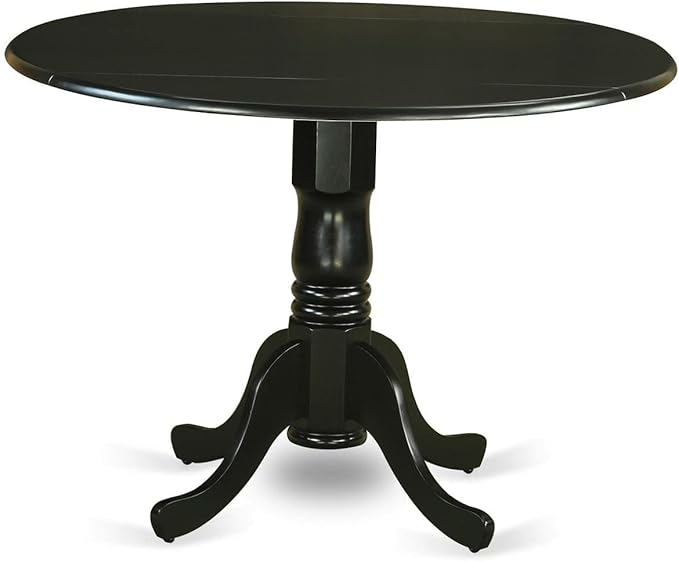 East West Furniture DLAB5-BLK-73 5 Piece Dining Table Set for 4 Includes a Ro...