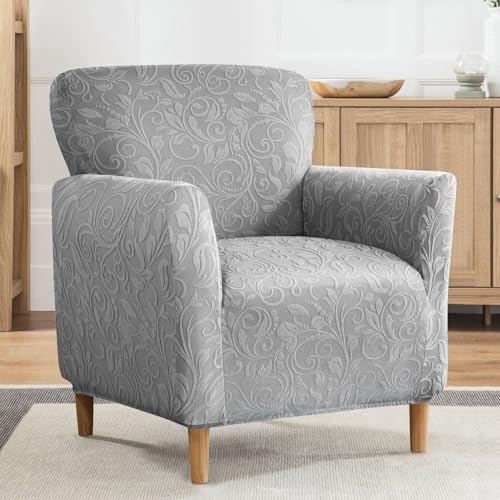 Stretch Modern Banquet Armchair Slipcover 1-Piece Accent Chair Covers with Ar...