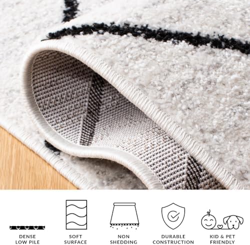 SAFAVIEH Adirondack Area Rug 9'x12', Modern Ivory & Black ADR241A