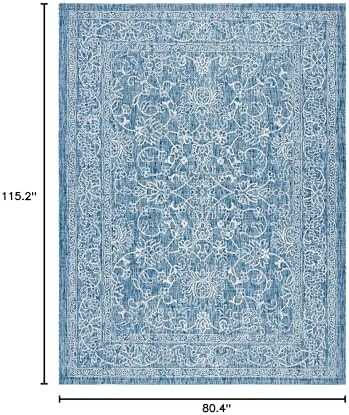 SAFAVIEH Washable Rug Outdoor Courtyard Collection - 6'7" x 9'6&...