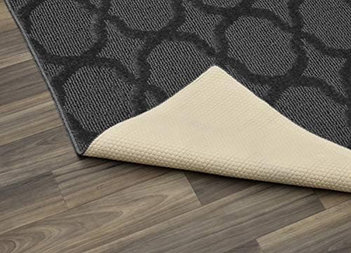Garland Rug Sparta Non Slip Polypropylene 5 Ft. X 8 Ft. Cinder Gray Area Rug-...