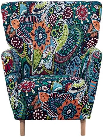 NILUOH Armchair Slipcover 1-Piece Stretch Velvet Wing Back Chair Sofa Slipcov...