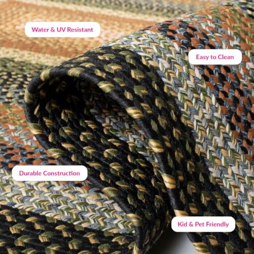SAFAVIEH Braided Area Rug 5x8, Braided Multi BRD308A