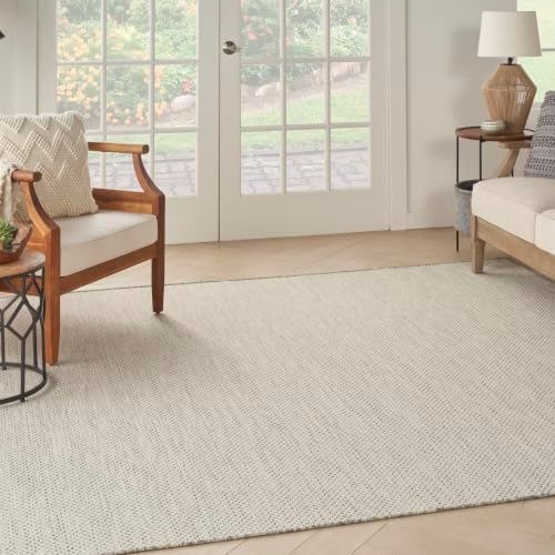 Nourison Home Courtyard 8' x Square Indoor/Outdoor Serged Edges Square Ar...