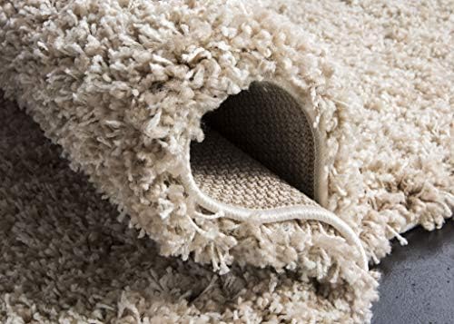 SAFAVIEH California Shag Collection Area Rug - 6'7" Square, Beige, N...