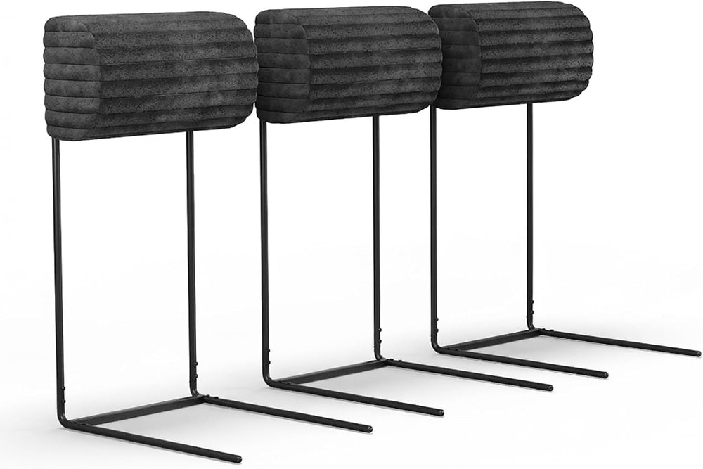 CAMMOO Couch Headrest Extender, 3 Pack Grey Corduroy