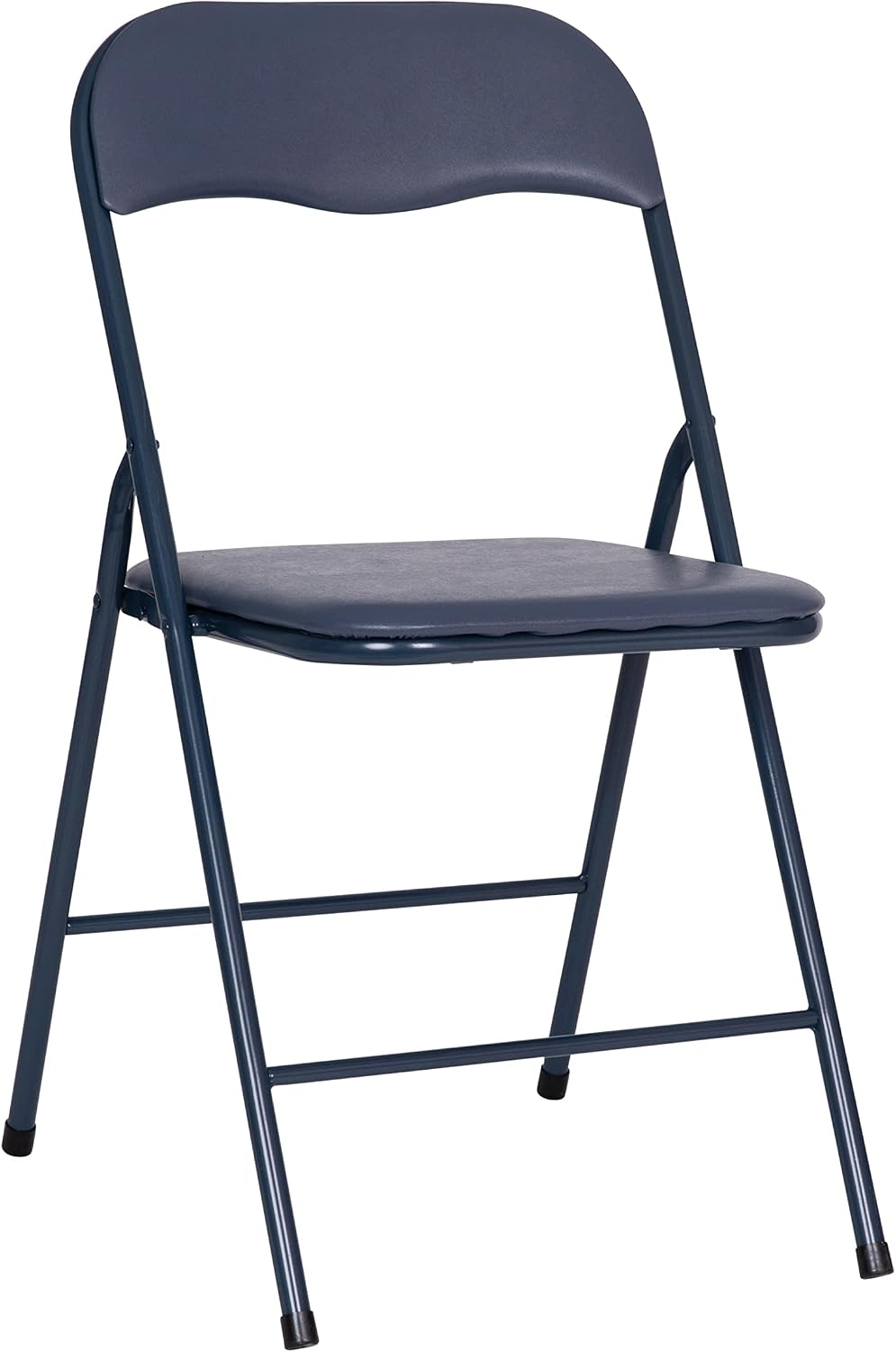 Flash Furniture Madison 5-Piece Folding Card Table and Chair Set, Navy | Port...
