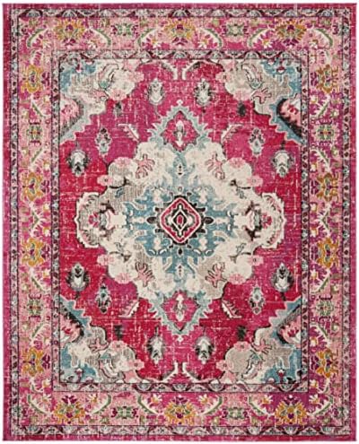 SAFAVIEH Monaco Area Rug 8x10, Large Pink & Multi MNC243D