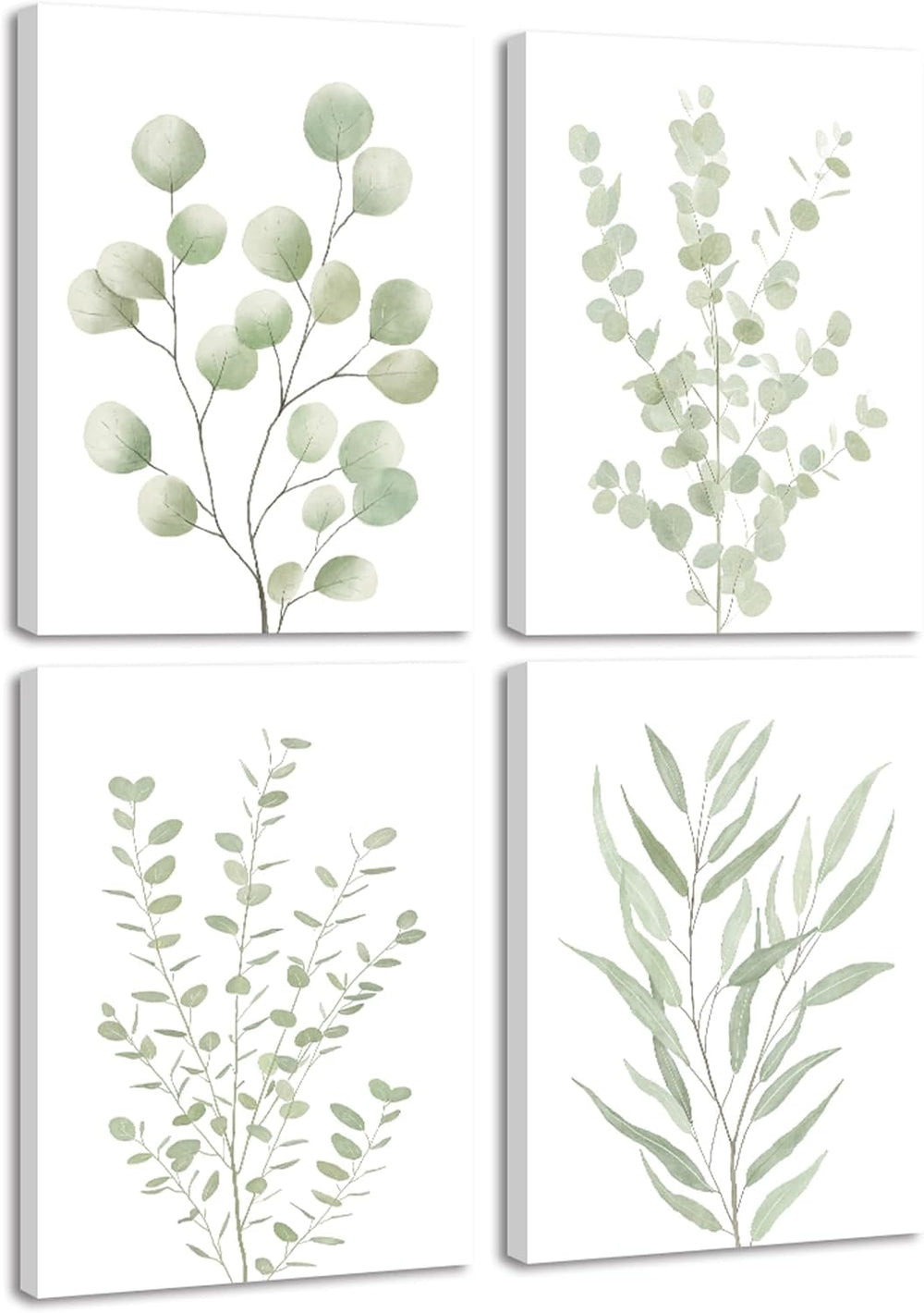 Drsoum Botanical Plant Framed Wall Art Boho Wall Decor for Bathroom Sage Gree...