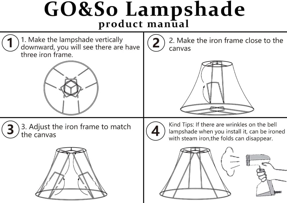 Lamp Shade Set of 2,6" x 13" x 10.6",Yellowish Beige,Scalloped...