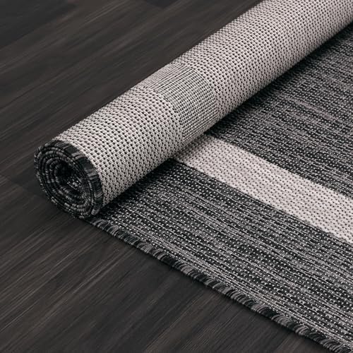 Luul Home Bordered Outdoor Rug 5x7 Washable Outside Carpet for Indoor Patio P...