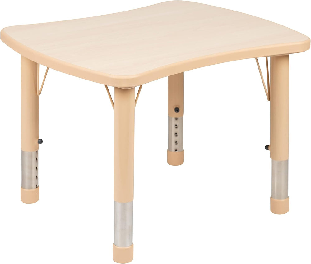 Flash Furniture Wren 21.875"W x 26.625"L Rectangular Natural Plasti...