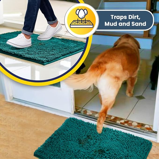 Muddy Mat® | Super Absorbent Door Mat Indoor, Microfiber Quick Dry Chenille