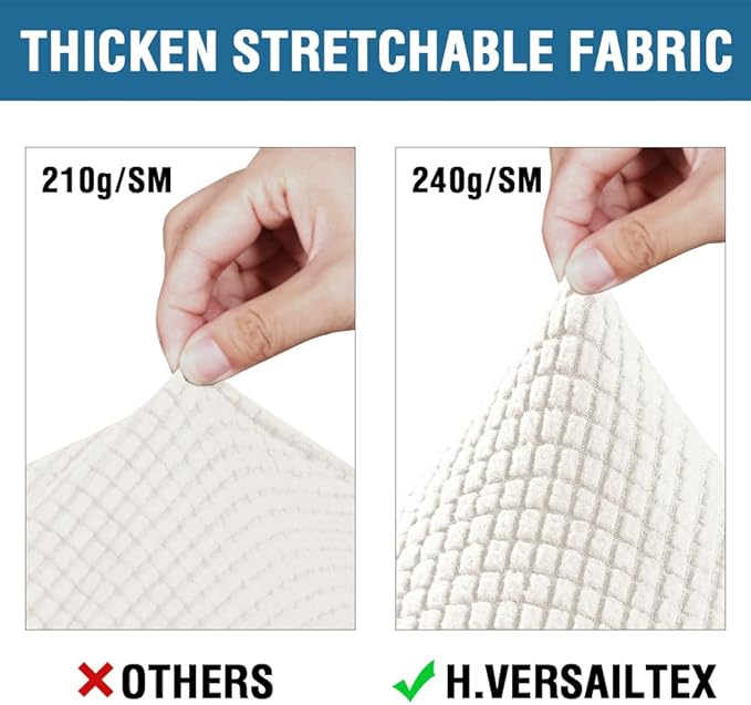 H.VERSAILTEX 4 Piece Stretch Sofa Covers