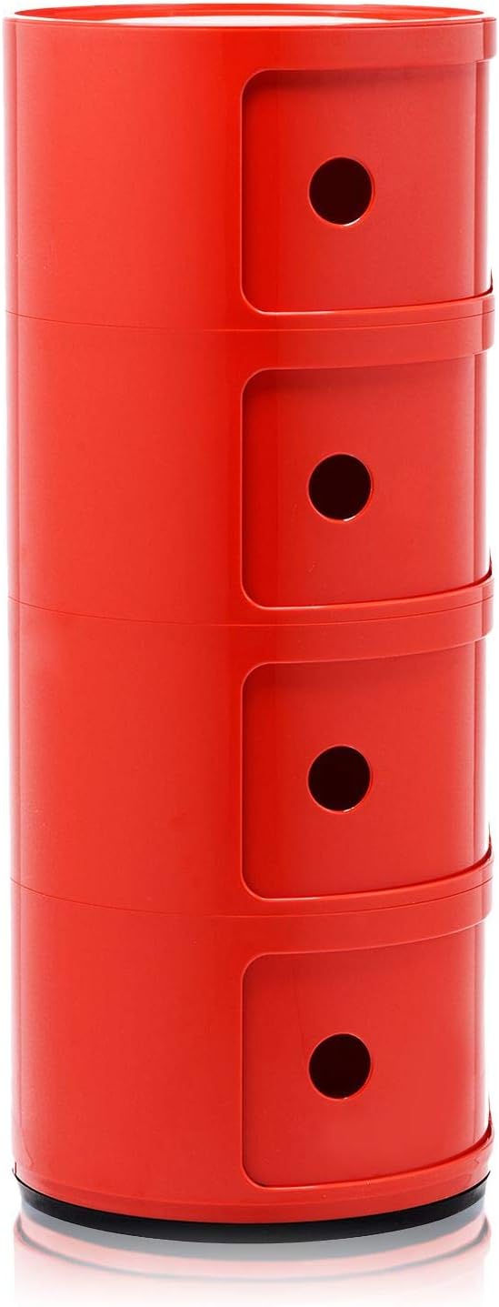 Kartell 0 Componibili, Red, 32x32x77 cm