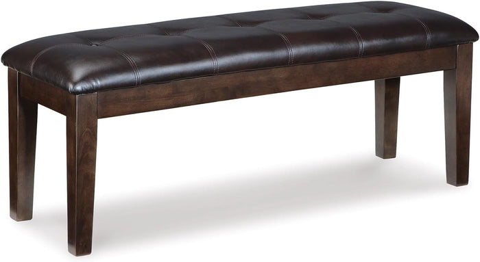 Signature Design by Ashley Haddigan 1-Piece Dining Bench, Faux Leather