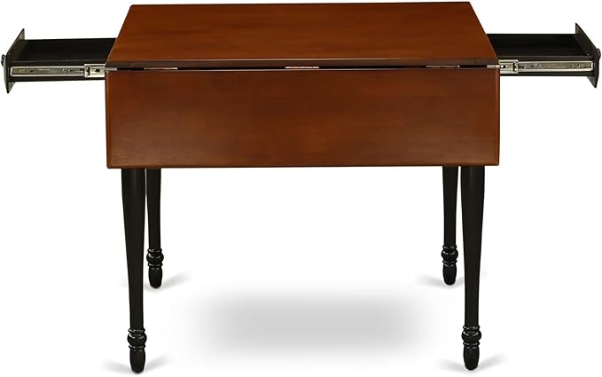 East West Furniture MZDA5-BCH-W 5 Piece Dining Room Furniture Set Includes a ...