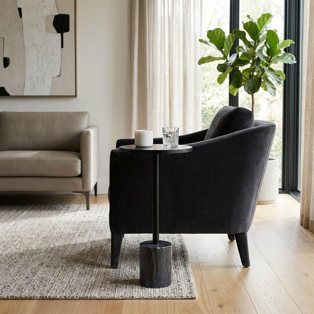 Home Decor End Table, Side Table, or Night Stand - Elegant Slim Metal Accent ...