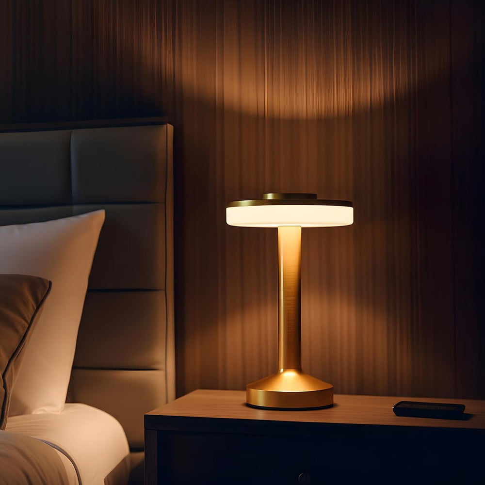 8 Pcs LED Cordless Table Lamp Bulk Rechargeable,Gold