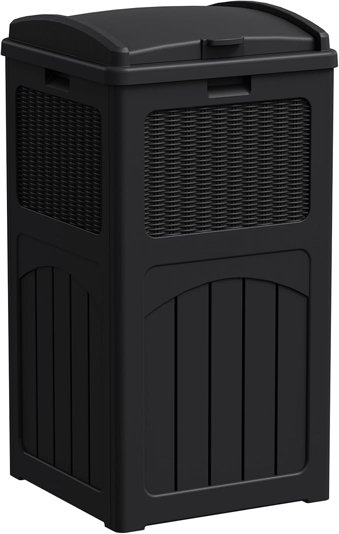 Greesum 33 Gallon Outdoor Trash Can