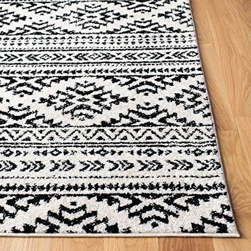SAFAVIEH Tulum Area Rug 8x10, Large Ivory & Black TUL272B