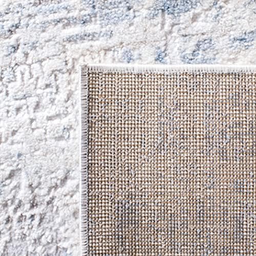 SAFAVIEH Amelia Area Rug 8'x10', Modern Ivory & Blue ALA700A