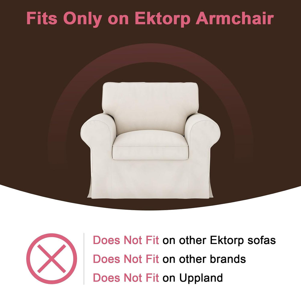 Ektorp Armchair Cover for The IKEA Ektorp Chair Slipcover Replacement,Couch C...