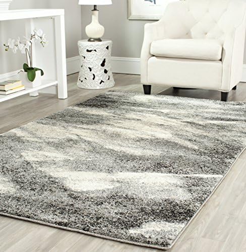 SAFAVIEH Retro Collection Area Rug - 5'3" x 8', Grey & Ivory...