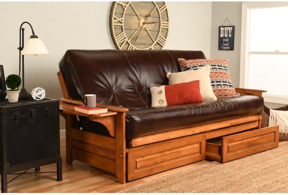 Kodiak Furniture Phoenix Frame-Barbados Finish-Oregon Trail Java Mattress-Sto...