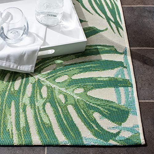 SAFAVIEH Washable Rug Outdoor Barbados Collection - 8' x 10'5", ...