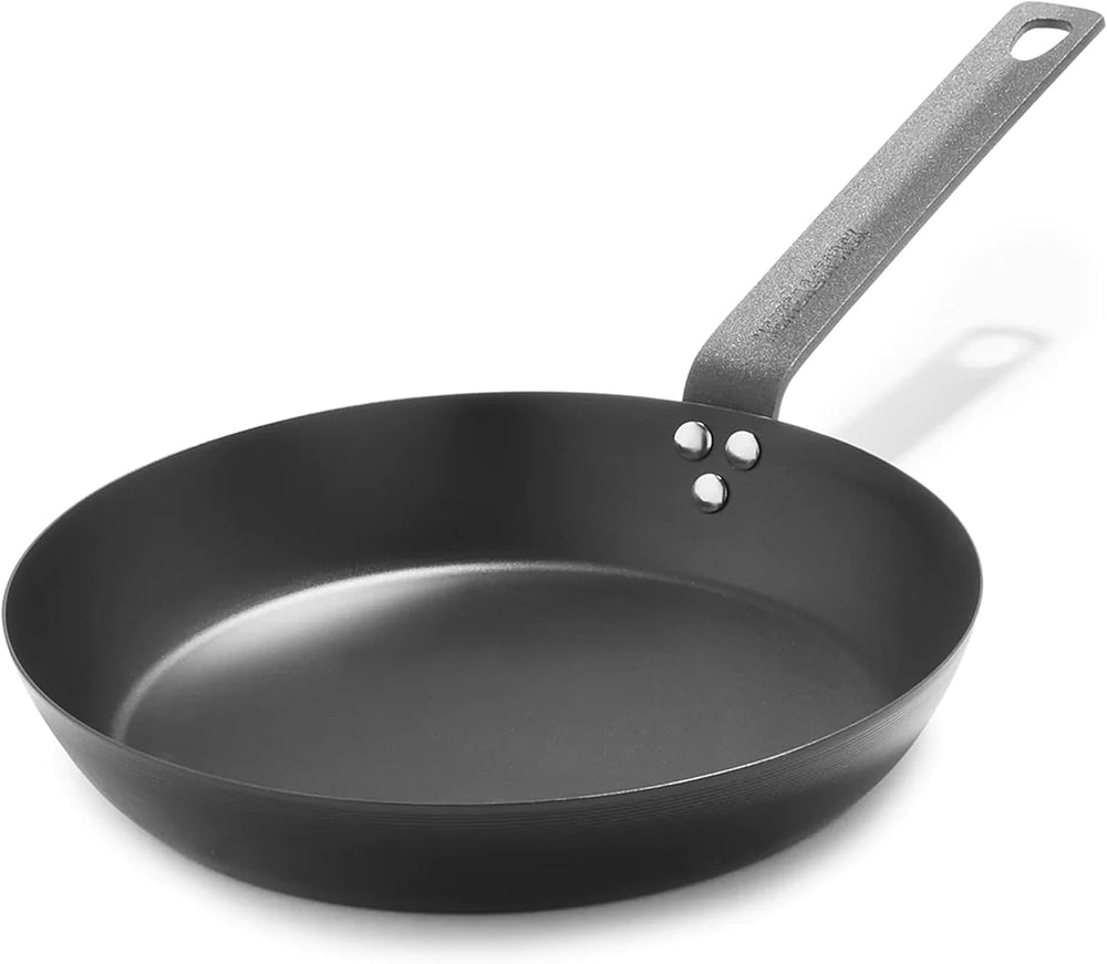 Merten & Storck Pre-Seasoned Carbon Steel 10” Frying Pan Skillet, Use on