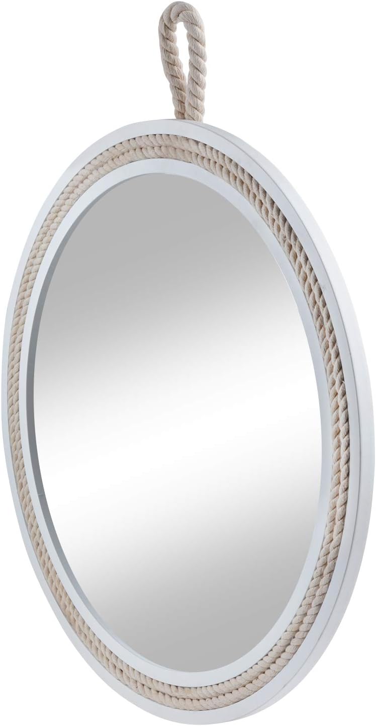 Small Decorative Mirror 11.4'' Round Hanging Mirror for Wall Nautical...