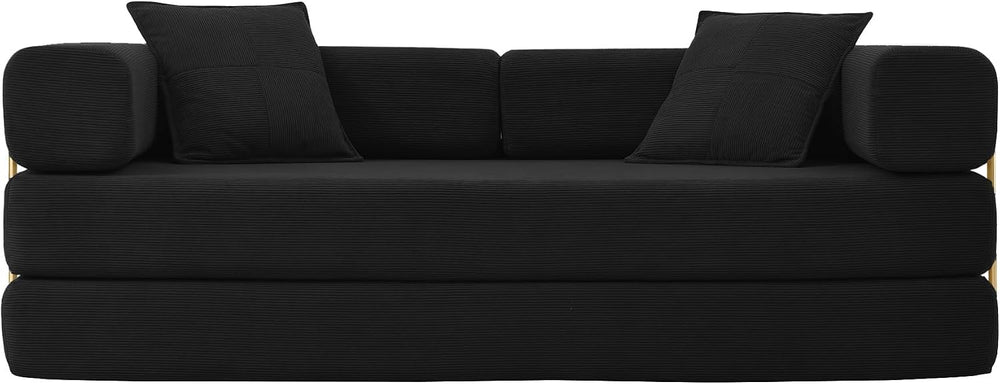 HANXIN 78'' Futon Sleeper Sofa Bed, Boneless Couch for Living Room, B...