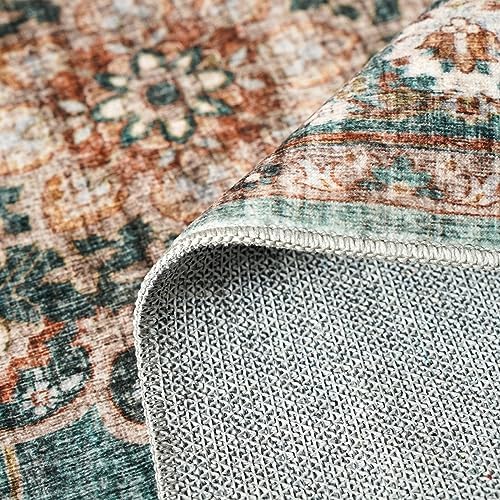 10x14 Area Rugs for Living Room: Washable Oriental Non Slip Soft Rug