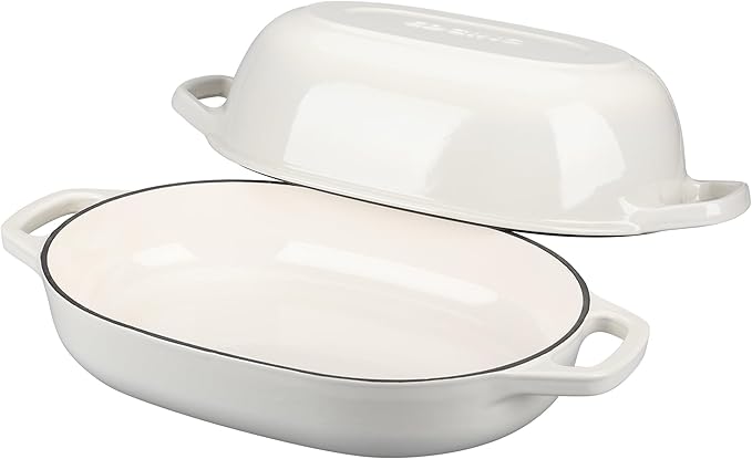 EDGING CASTING Enameled Cast Iron Oval Dutch Oven Pot