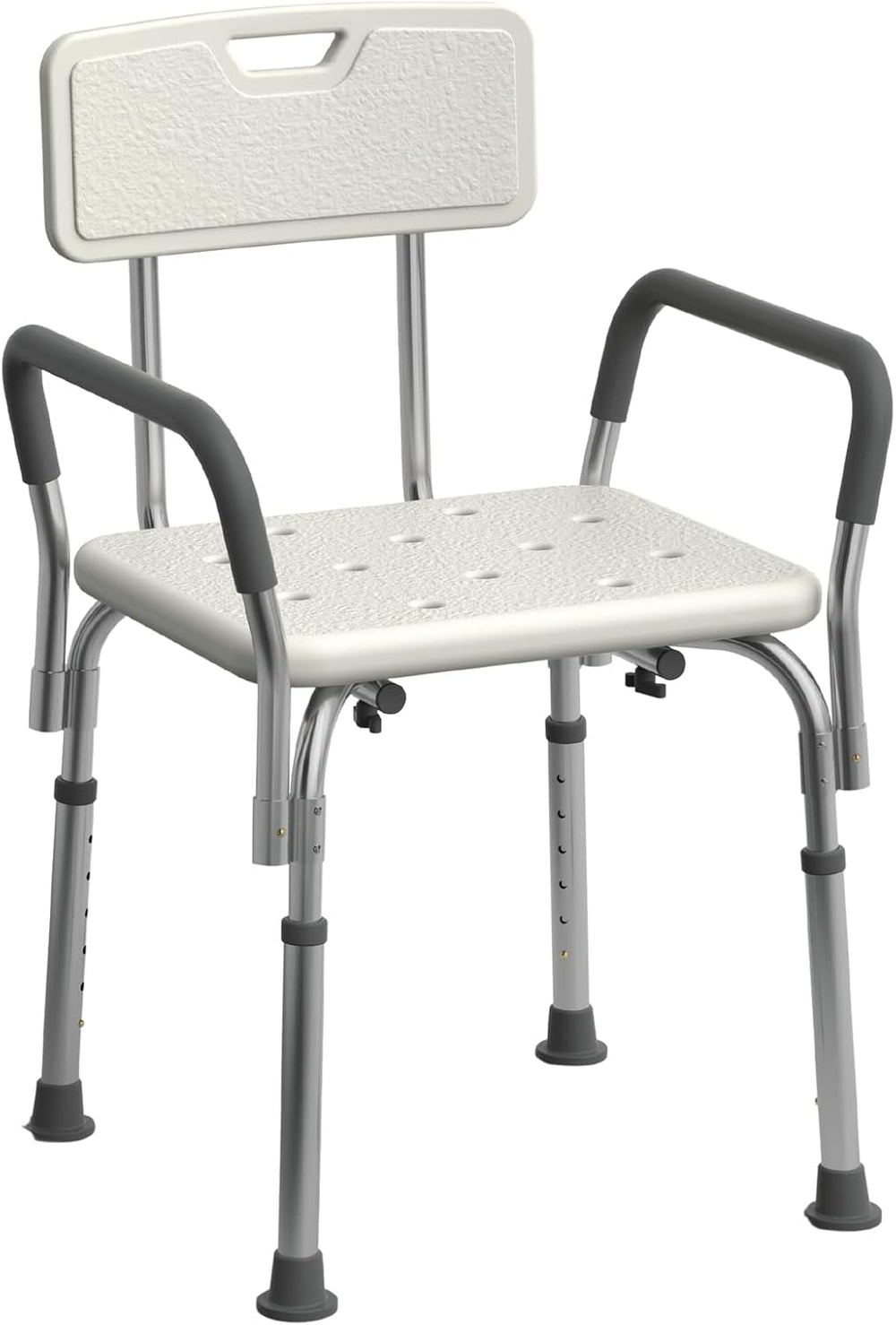 Medline Shower Chair Seat with Padded Armrests and Back | Heavy Duty Shower C...