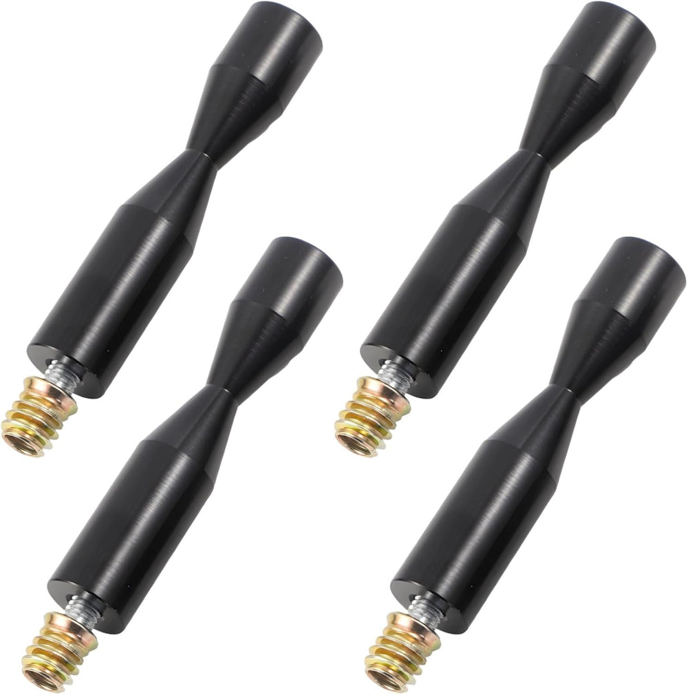 4 Pcs Wall-Mounted Wine Holder, Black Aluminum Alloy, Adjustable with Easy In...