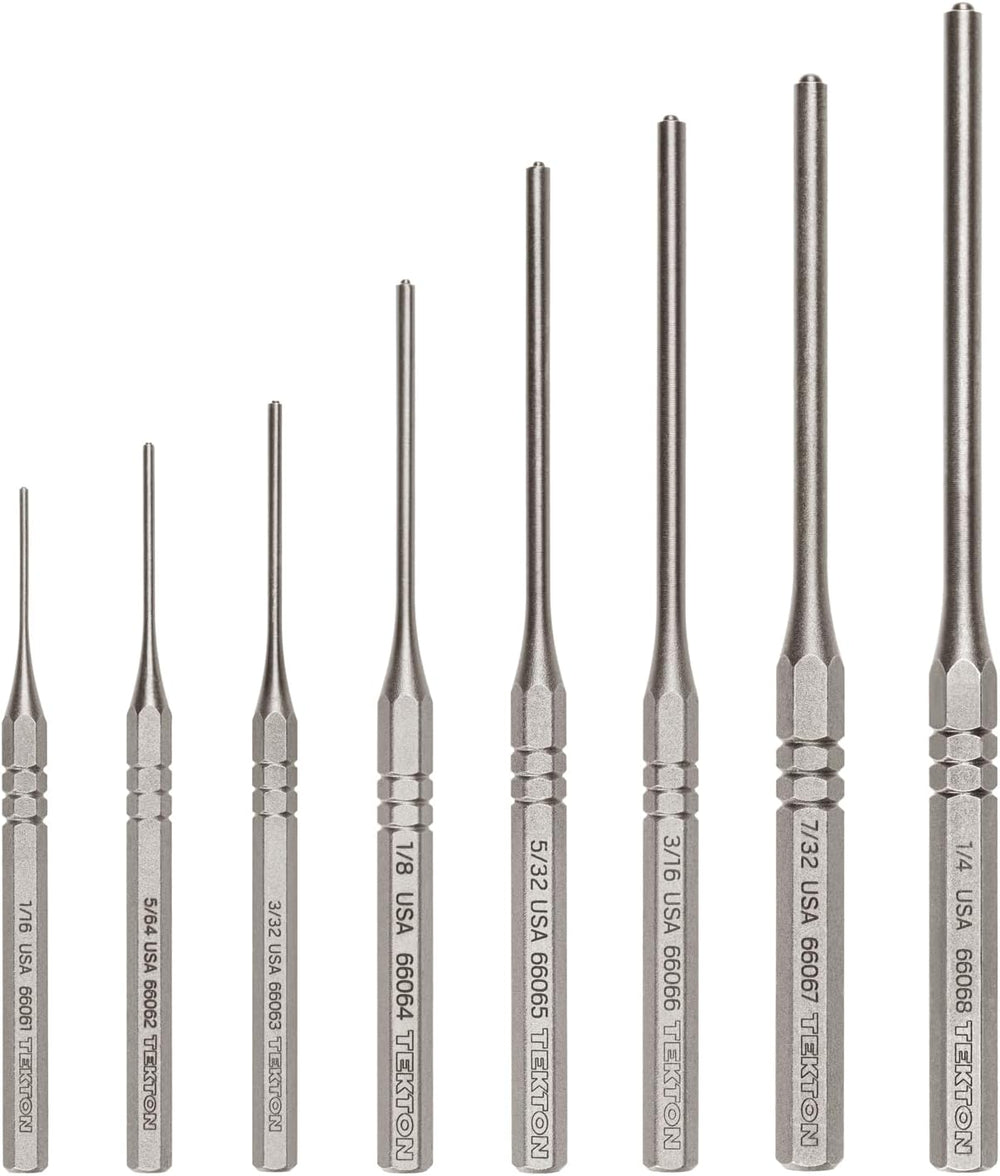 TEKTON Roll Pin Punch Set, 8-Piece | PNC93001 | Made in USA