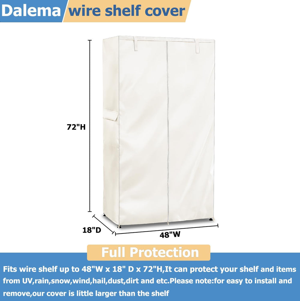 Waterproof Shelf Cover,Outdoor 600D Heavy Duty Dustproof Storage Shelves Cove...