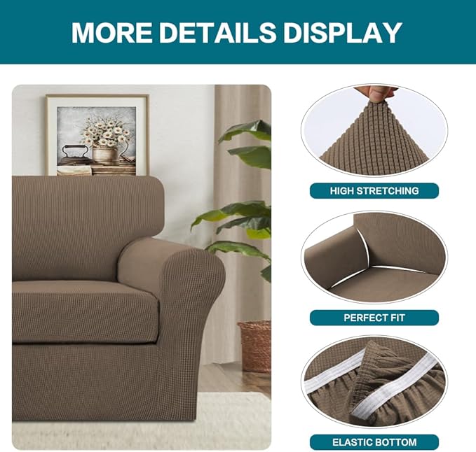 Turquoize 2 Piece Chair Covers Armchair Slipcovers