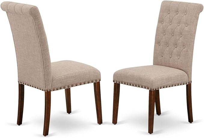 East West Furniture OXBR3-MAH-04 3 Piece Dining Room Furniture Set Contains a...