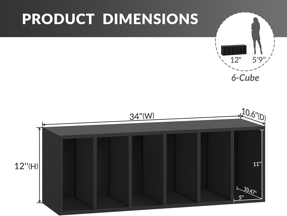 IOTXY DIY Modular Cube Bookcase - CubeXY Customizable Stackable Expandable Ba...
