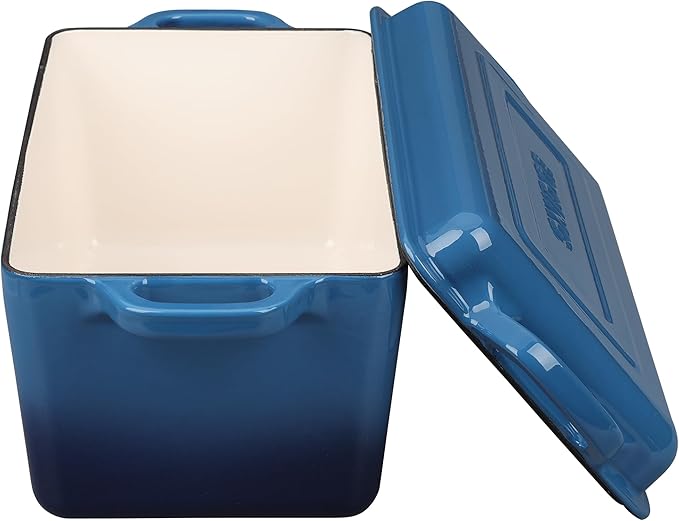 EDGING CASTING Enameled Cast Iron Dutch Oven, Oblong Bread Oven