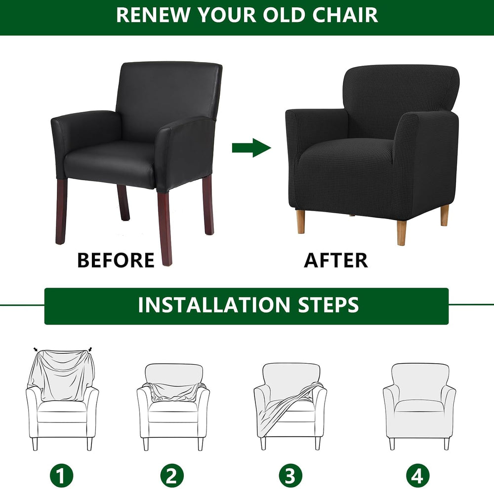 CRFATOP Accent Chair Cover, Stretch Armchair Slipcover for Living Room,B09