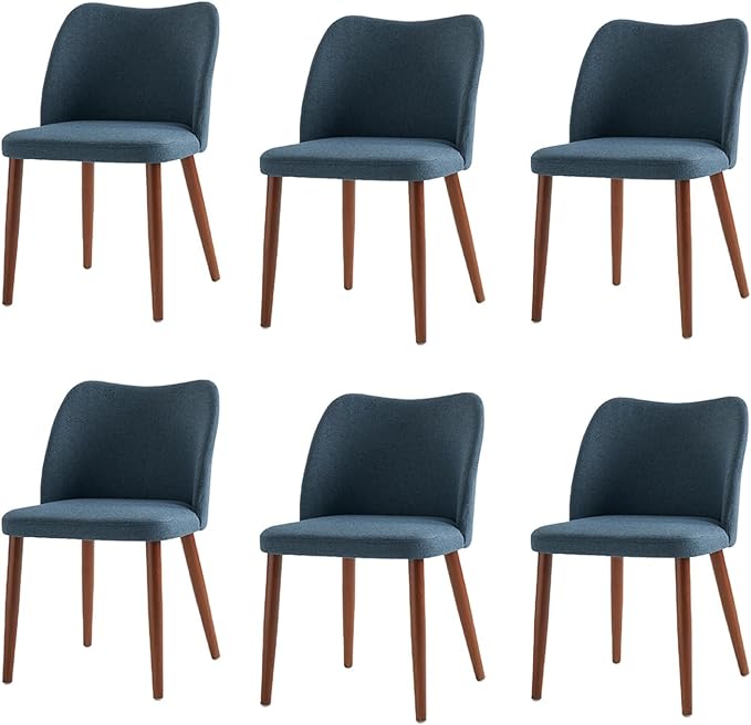Dining Chairs Set of 6, Upholstered Kitchen Dining Room Chair Set Morden Acce...