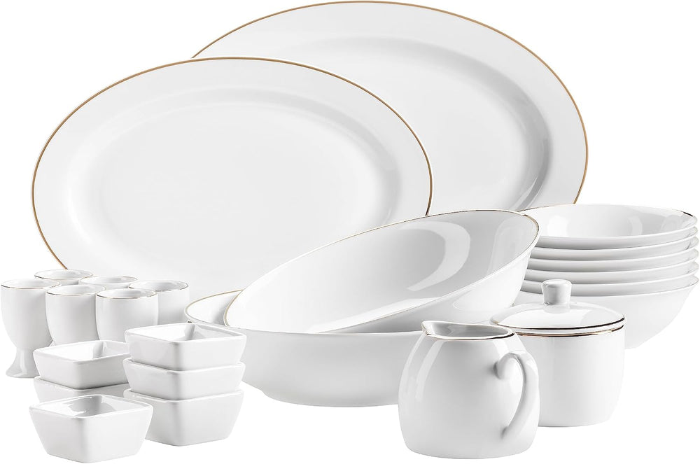 Mäser Professional Dining Accessory Set White/Gold