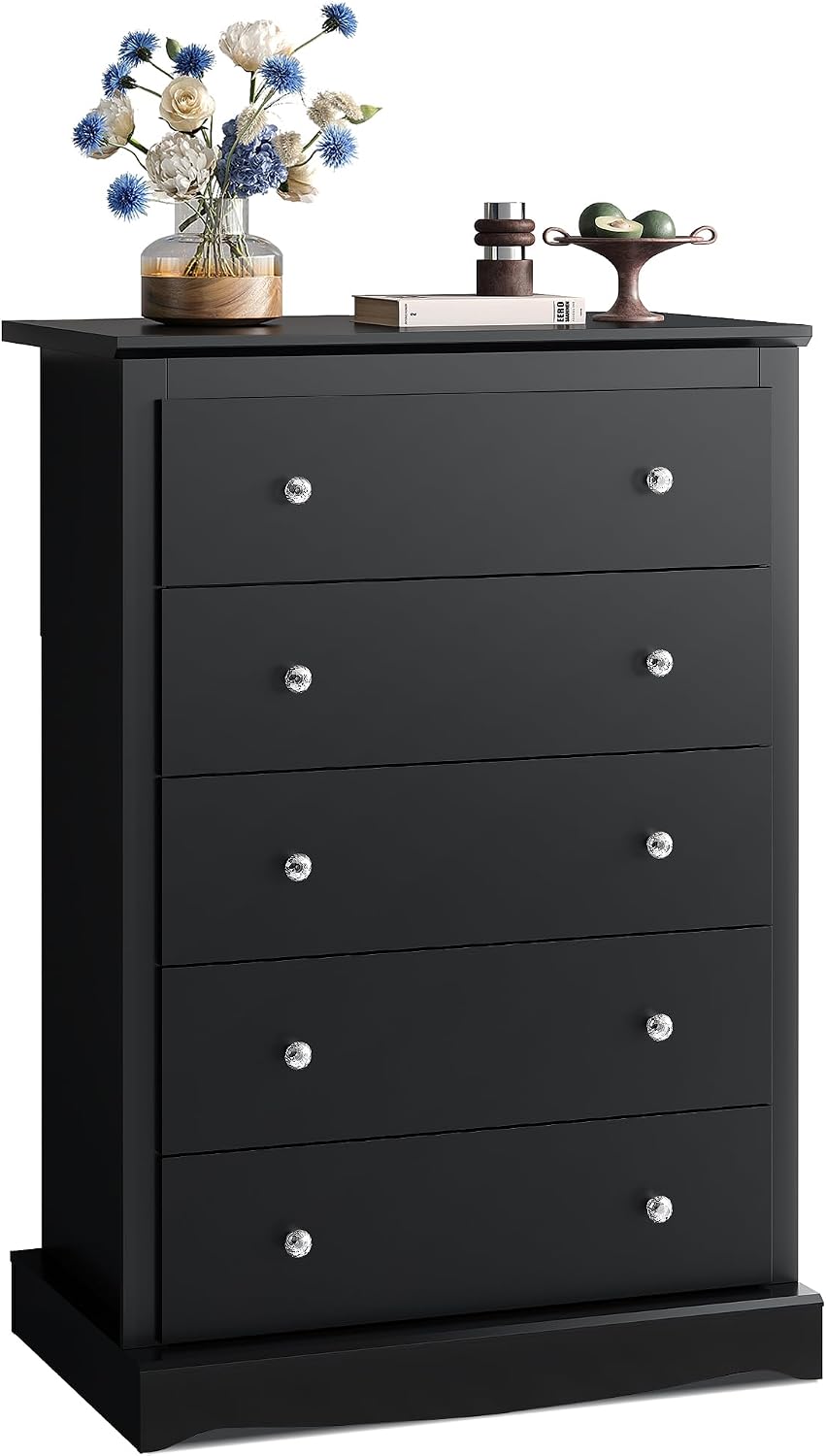 WLIVE 5 Drawer Dresser, 45" Tall Dresser for Bedroom with Exclusive Anti...