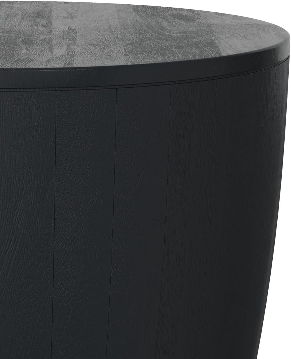 SIMPLIHOME Elmbrook End Table - 21 inch Wide Solid Mango Wood Round Drum Tabl...