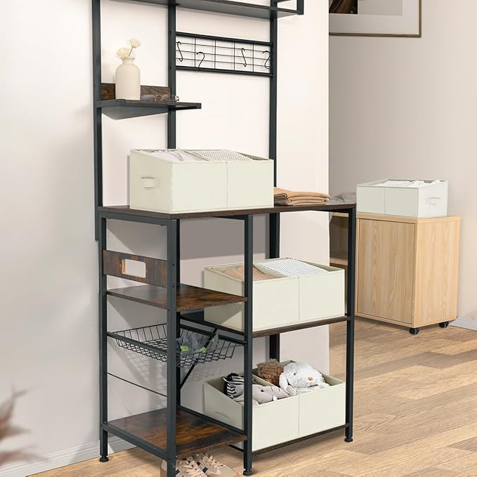 DIMJ Closet Storage Bins, 6 Pack Storage Baskets