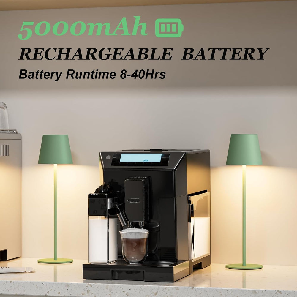 Kakanuo Cordless Table Lamp Rechargeable Green - KK 2 Pack 5000mAH Battery Op...